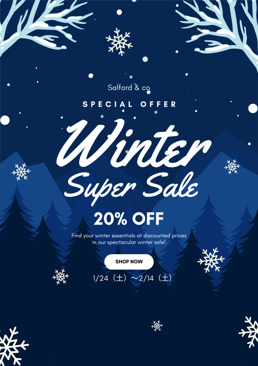 ウィンターせールのお知らせ